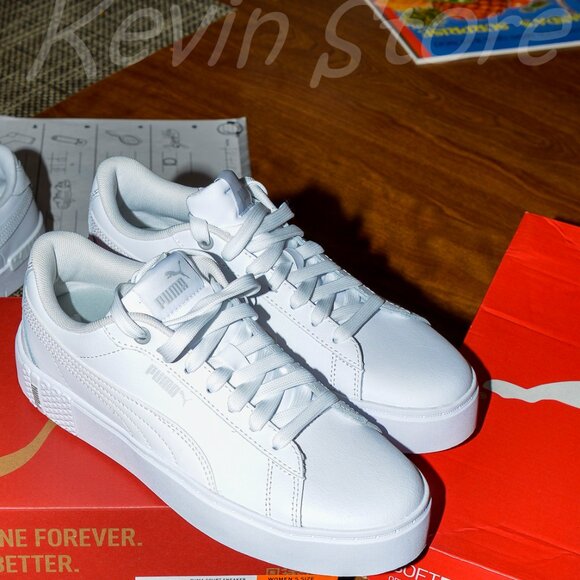 2 pairs white Puma women sneakers . Price is for 2 . - Picture 7 of 12